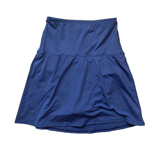 Lands' End Other - Lands' End Women's Navy Tummy Control High Waisted‎ Modest Swim Skirt Size 6